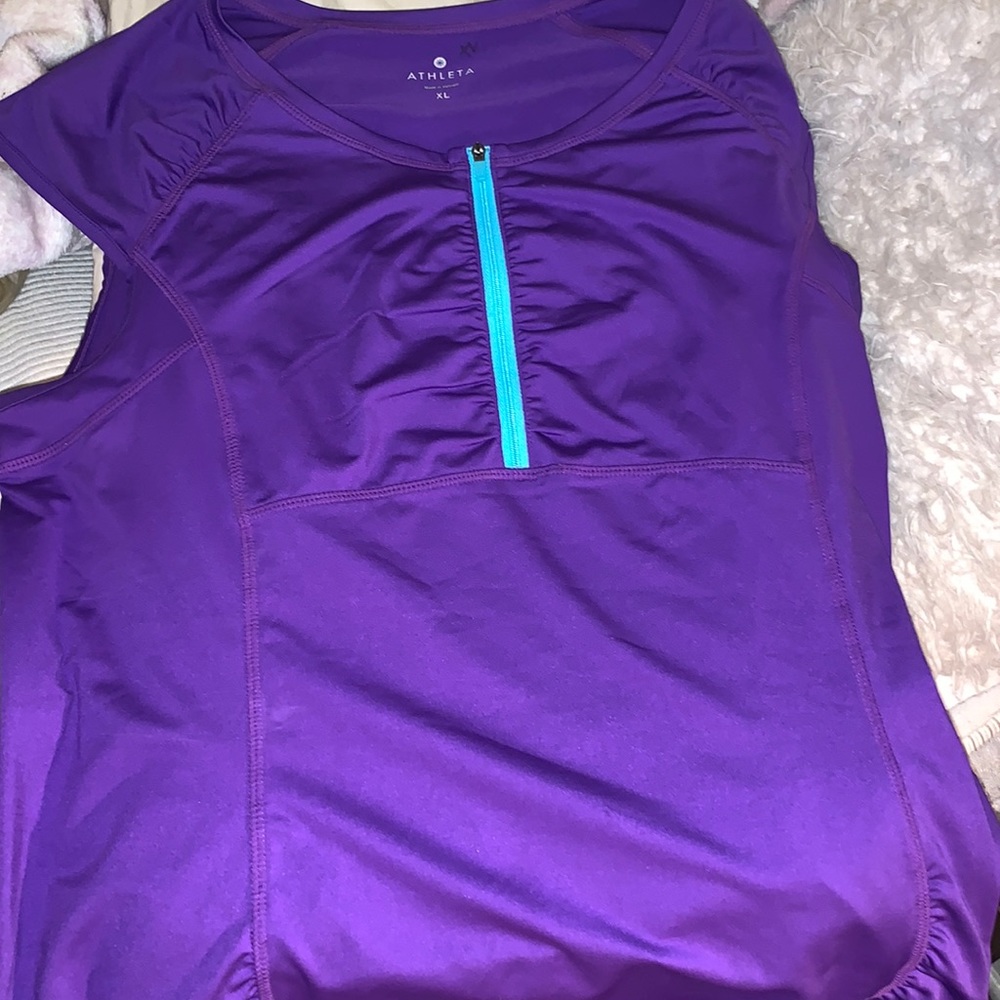 like new ATHLETA XL Royal Purple top